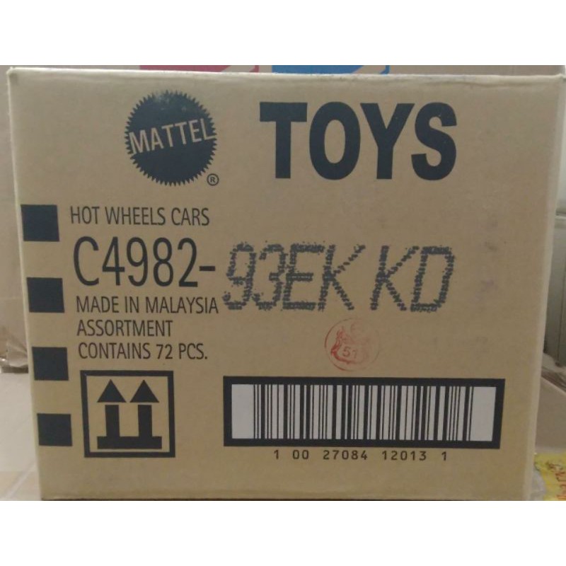 1 Dus HW Hot Wheels Reguler 2020 lot case K Segel SNI Murah (isi 72 pcs)