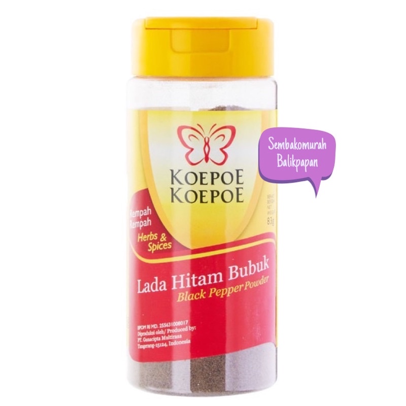 

koepoe koepoe lada hitam bubuk 83gr