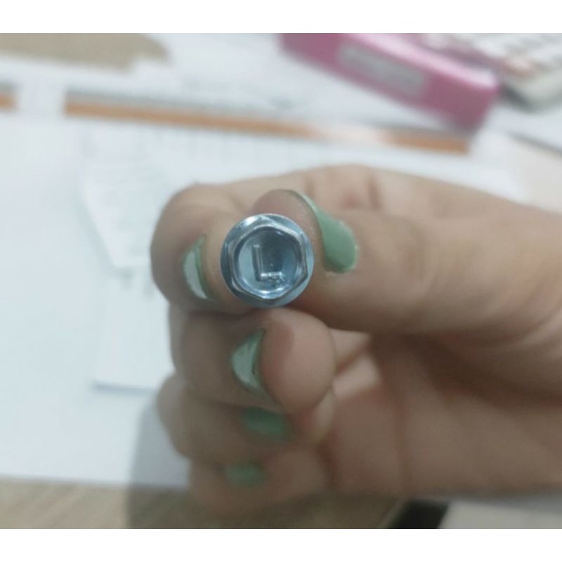 skrup baja ringan 12x20 putih merk moon lion