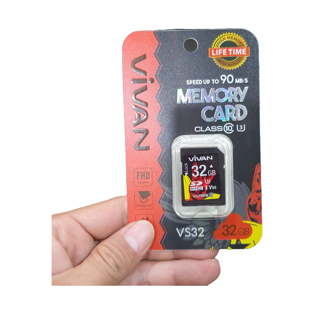 Kartu Memory Kamera 32 gb Vivan VS32 Class 10 Speed 90 Mbs