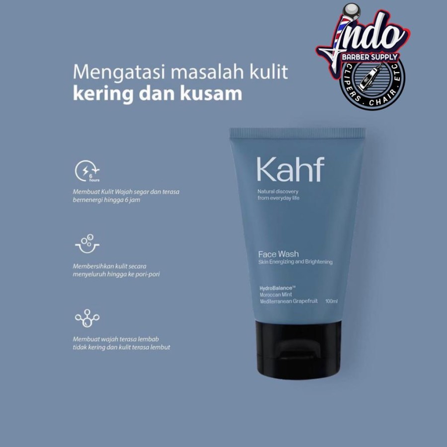 KAHF SABUN CUCI MUKA PRIA / ANTI JERAWAT / KULIT KERING