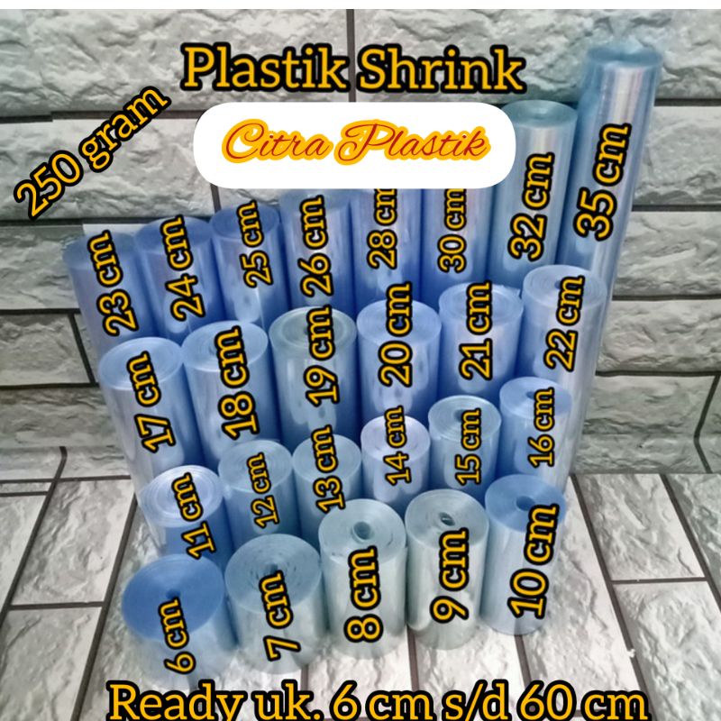 Plastik shrink  plastik segel termurah 250gram