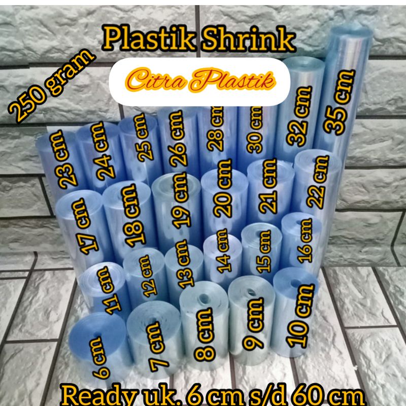 Plastik shrink / plastik segel / pvc shrink 250gram