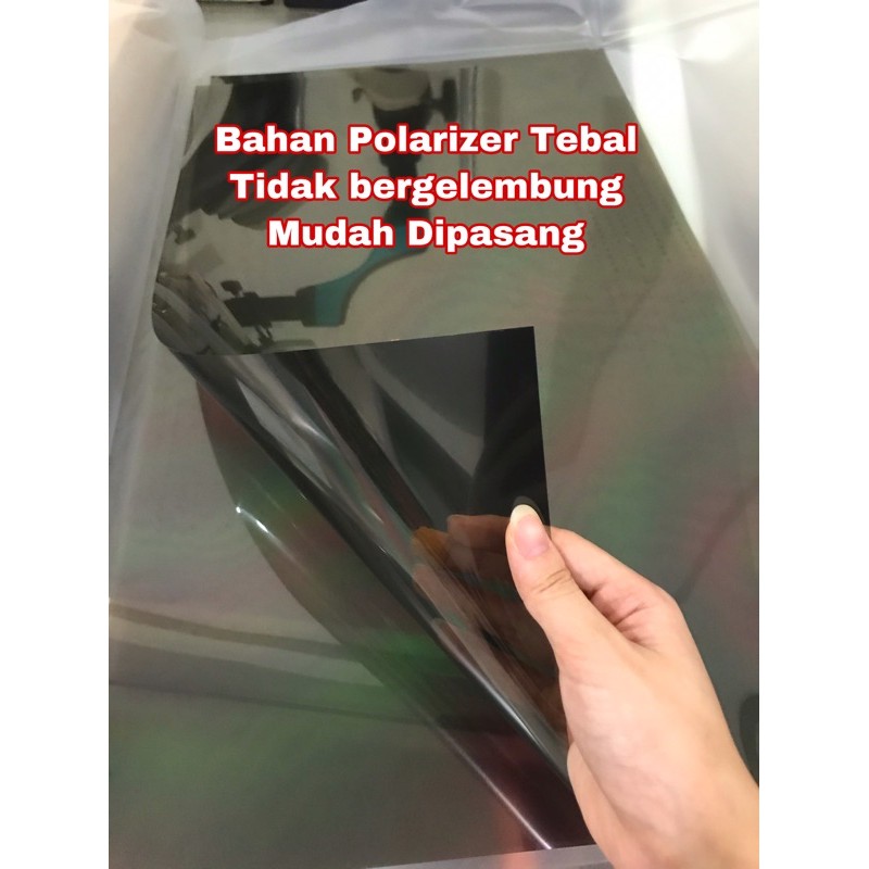 Polarizer 42 inch bagian luar 0 derajat dan bagian dalam 90 derajat