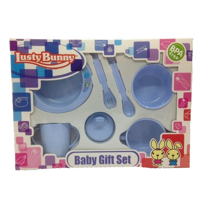 LUSTY BUNNY FEEDING SET/tempat makan bayi LB-1839