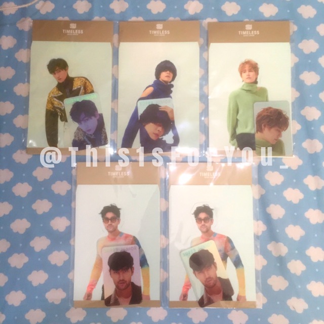 [READY] EUNHYUK DONGHAE SIWON KYUHYUN SUPER JUNIOR TIMELESS HOLOGRAM PHOTOCARD STANDEE HOLO PC SET