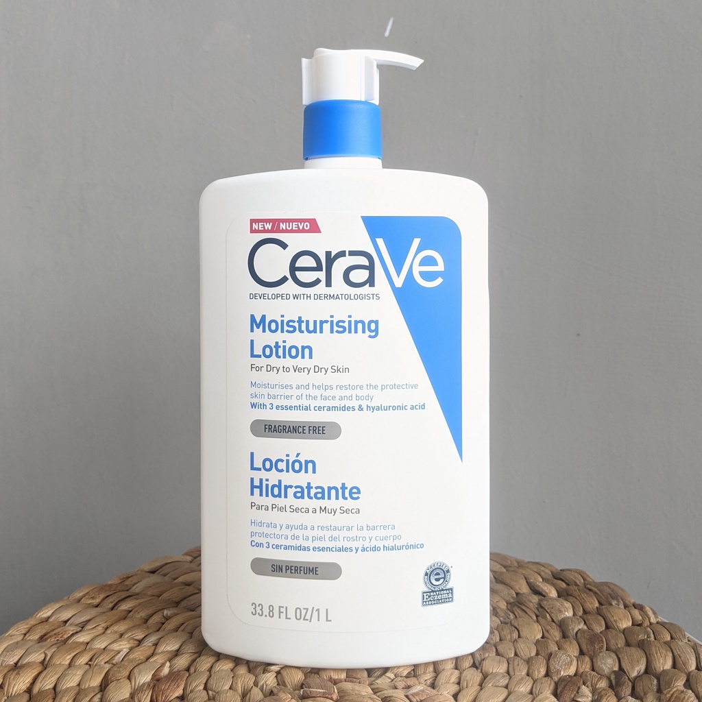 [NEW] Cerave Moisturizing Lotion 1L 1000ml Europe / France Ver Moisturising Ceramide Moisturizer 1 L