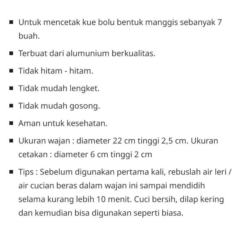 cetakan kue cubit model bunga /  loyang bolu kering bentuk manggis isi 7