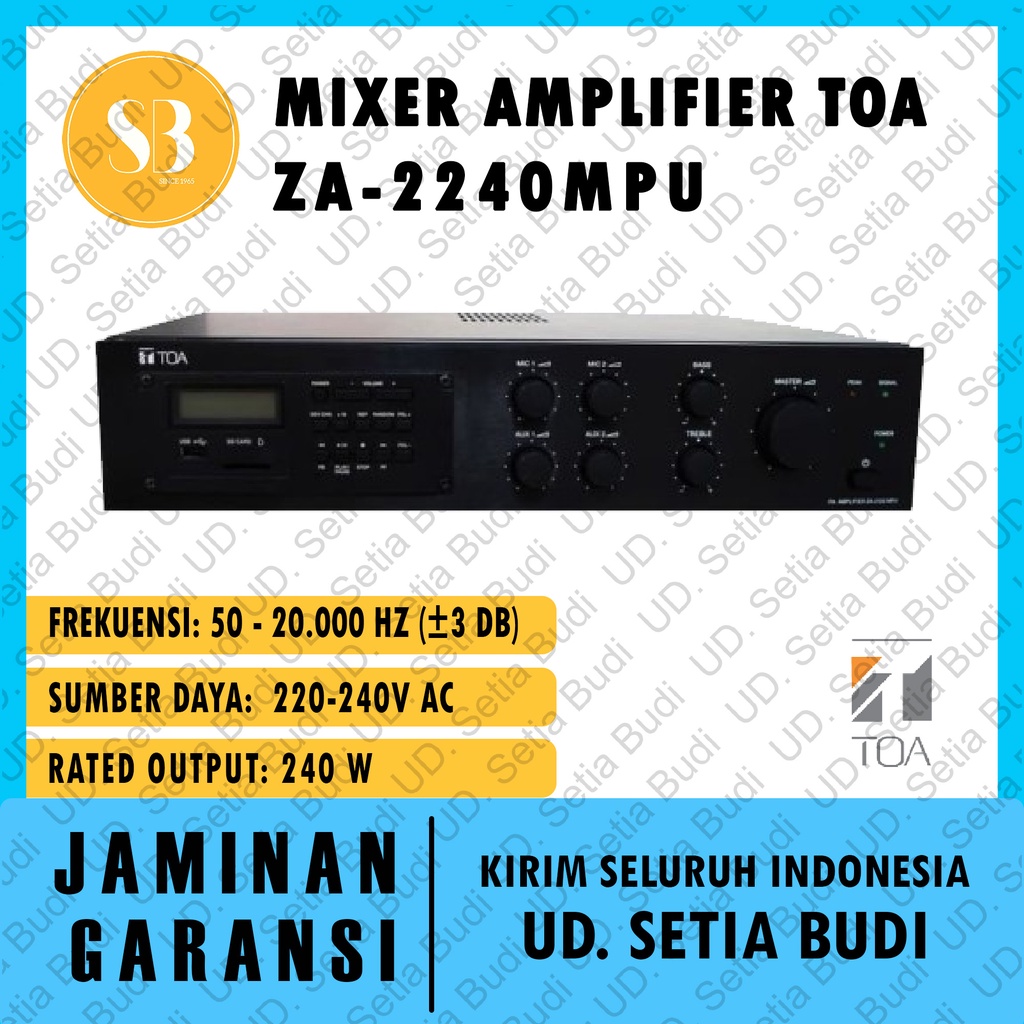 Mixer Amplifier TOA ZA-2240MPU / ZA2240MPU / ZA 2240MPU Original