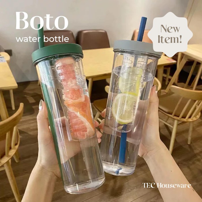 Jual TECBOTO Botol Minuman Aesthetic Botol Detox Infused Water CODE0G4