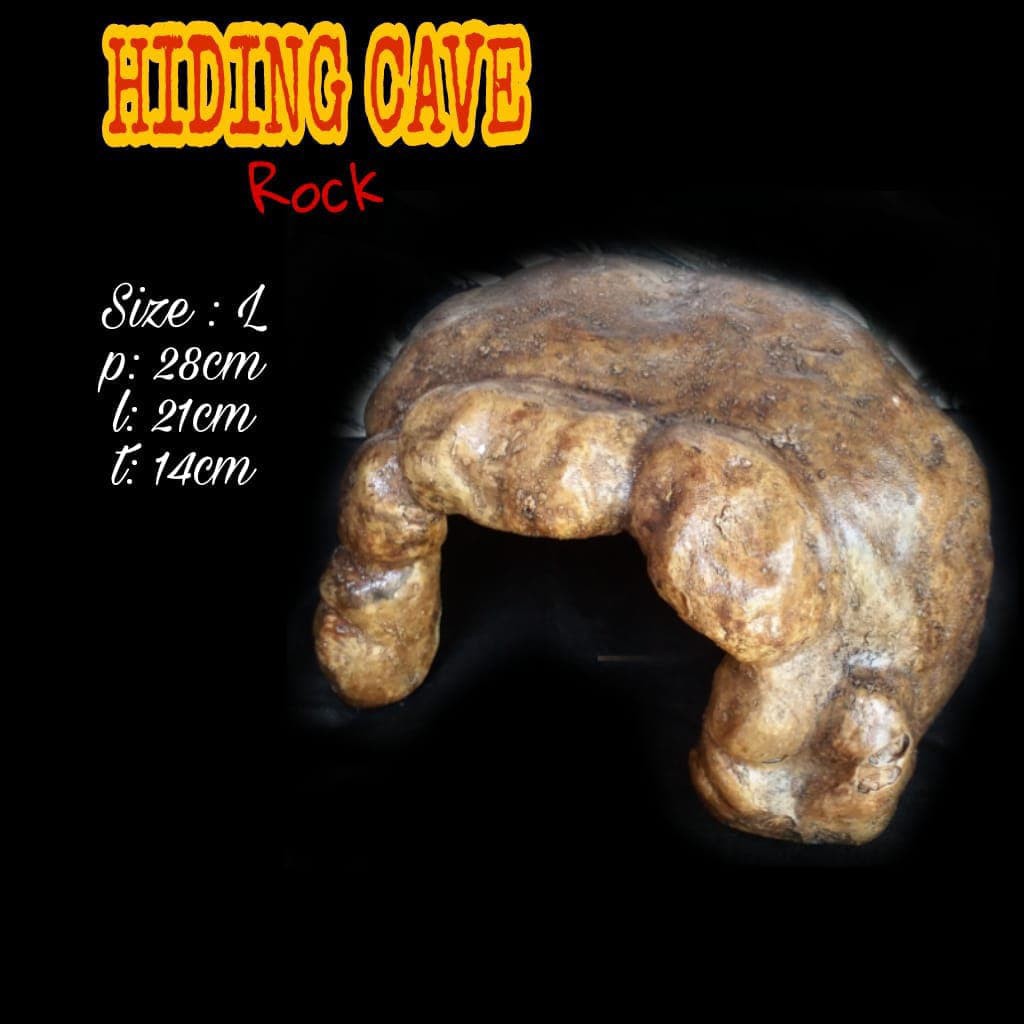 Hiding Cave XL - Rock - Hiding Cave Batu - Tempat Sembunyi Reptile
