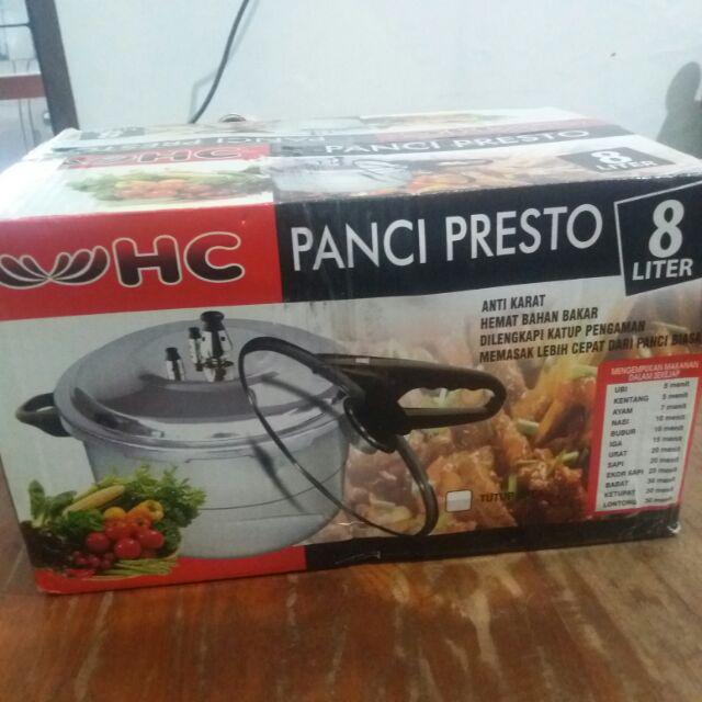 Panci Presto 3 In 1 Kapasitas 8 Liter Presto Preasure Panci Rebus Kukus Pelunak Daging Dan Tulang