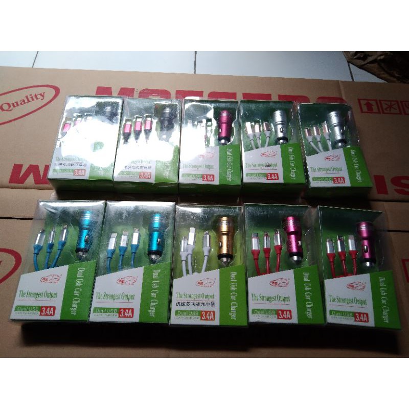 CHARGER HP MOBIL CASAN MOBIL DUAL USB
