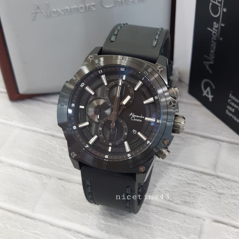 jam tangan pria alexandre christie original ac6587mc sport