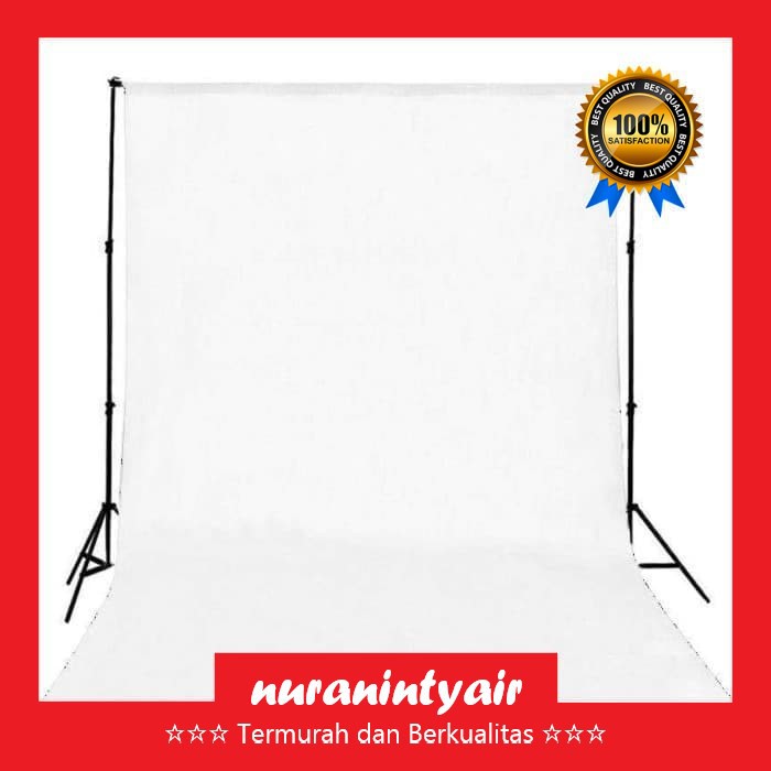 Kain Backdrop Studio Fotografi Background 2x2,8m / 2x2,8 / 2mx2,8m - Putih