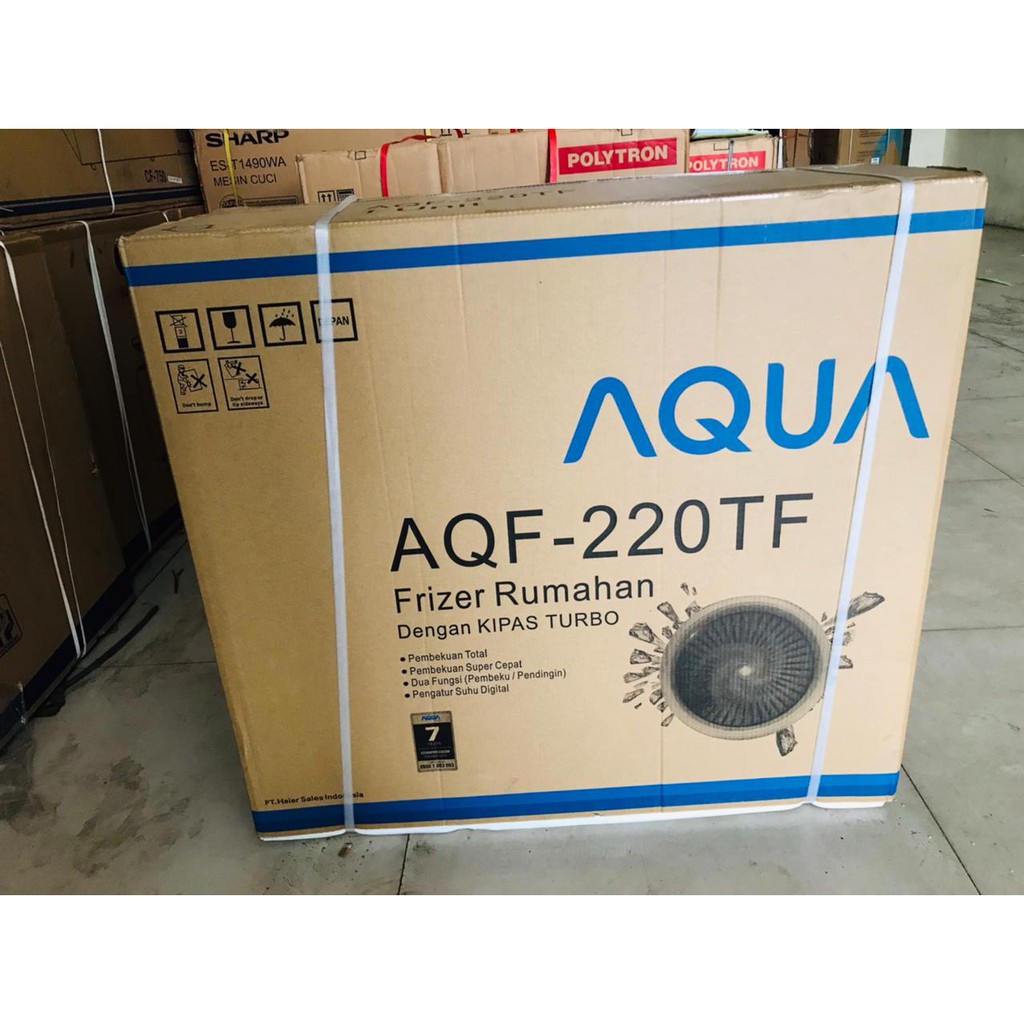 AQUA AQF 220 TF CHEST FREEZER BOX 220TF LEMARI PEMBEKU 200 LITER