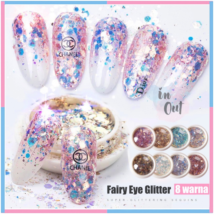 High Quality Nail Art Glitter Blink kuku Sticker kuku Hexagonal Flakes ombre nail kuku ombre / perhiasan kuku / Hiasan Kuku Glitter Nail art Sticker Manicure Pedicure KU027