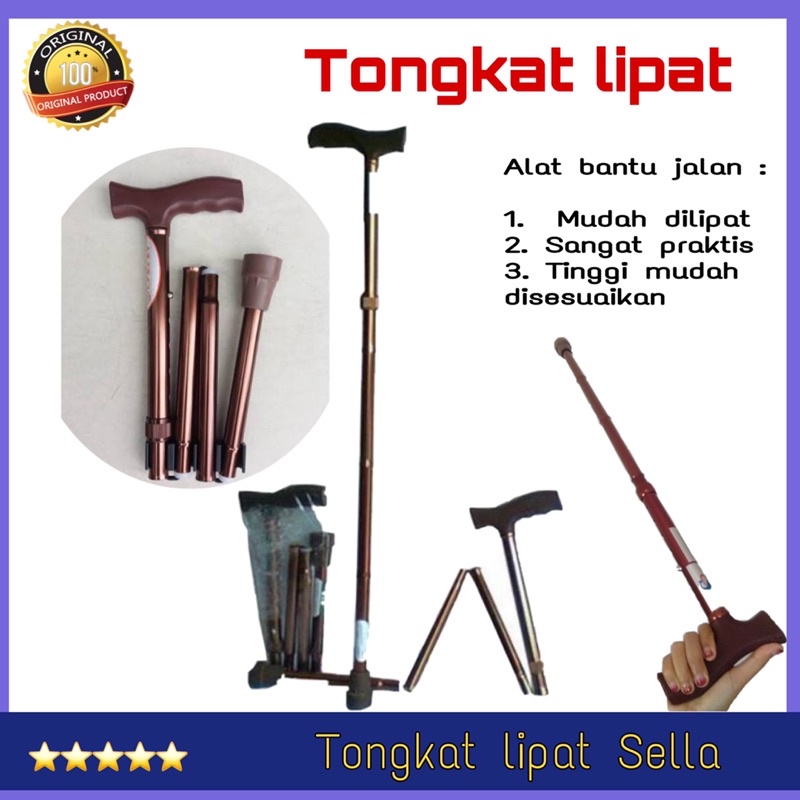 Jual TONGKAT LIPAT ORANG TUA ORIGINAL/TONGKAT LIPAT SELLA ORIGINAL Shopee Indonesia