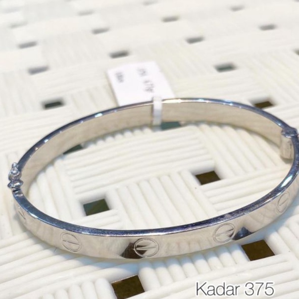 Gelang CEKAK kadar 375% emas putih