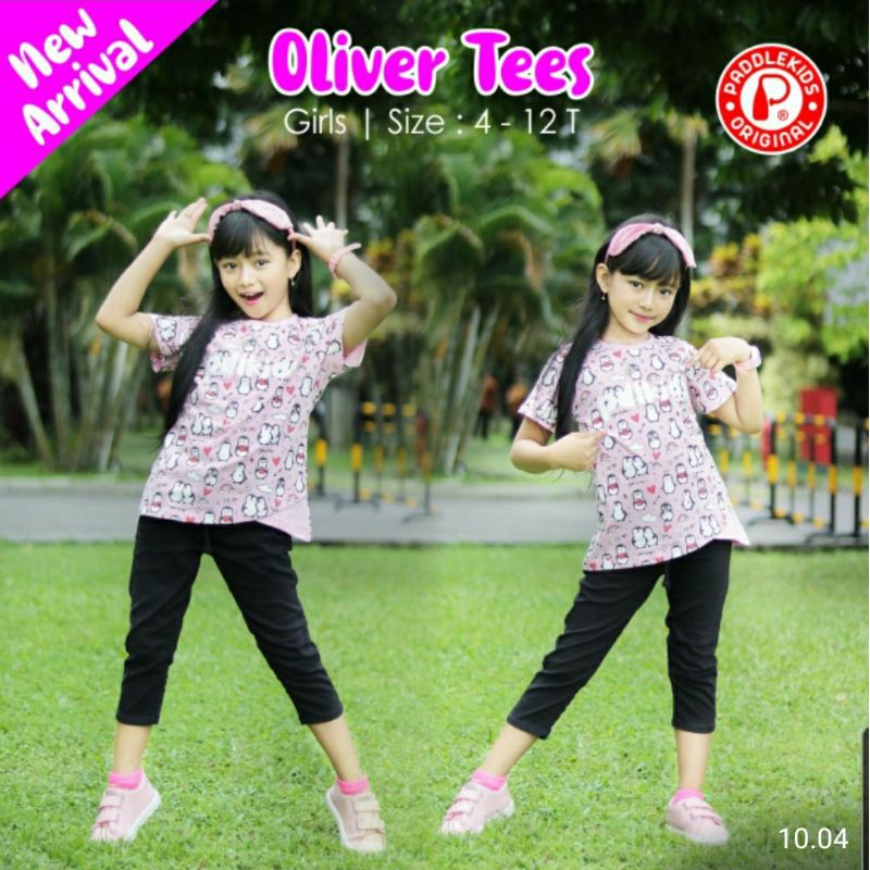 Kaos Anak Cewek 3-8 Tahun I  Kaos  Oliver Tees padlekids