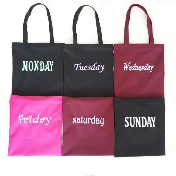 Totebag Bordir Custom ll Kanvas ll 35x40cm