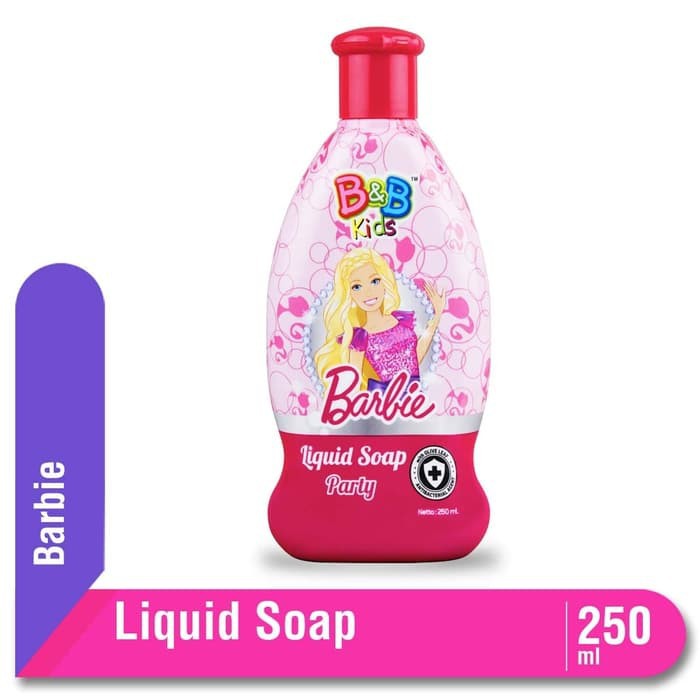 B&B Kids Barbie Liquid Soap Party Botol 250ml