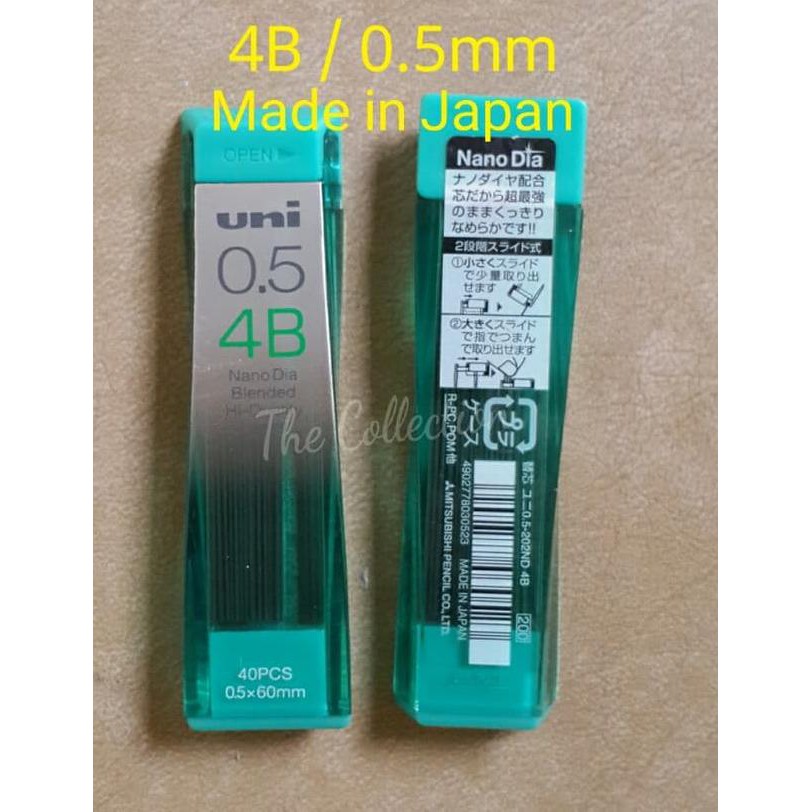 

╓+ ATK255UN isi 40 pcs JAPAN 4B 0.5 mm isi pensil mekanik uni mitsubishi ☔