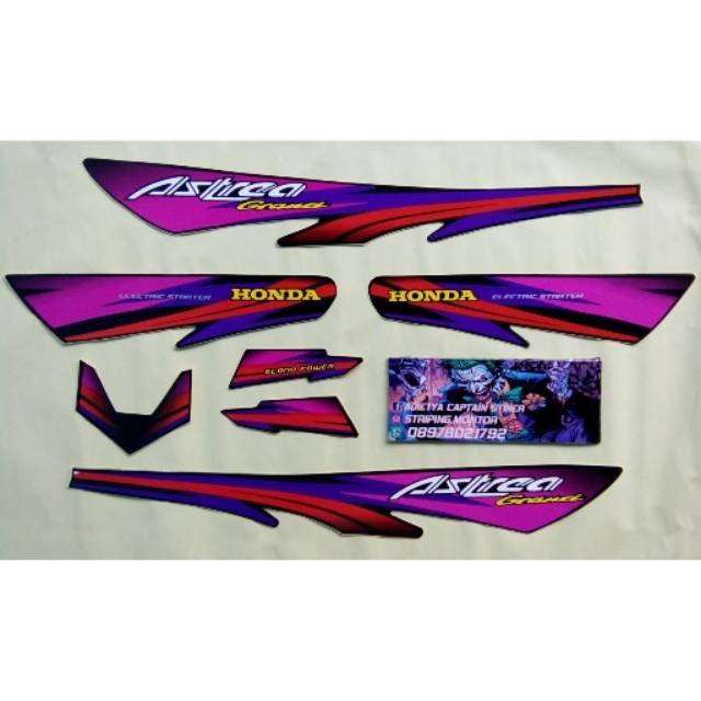 Lis Striping Sticker Astrea Grand Tahun 1997