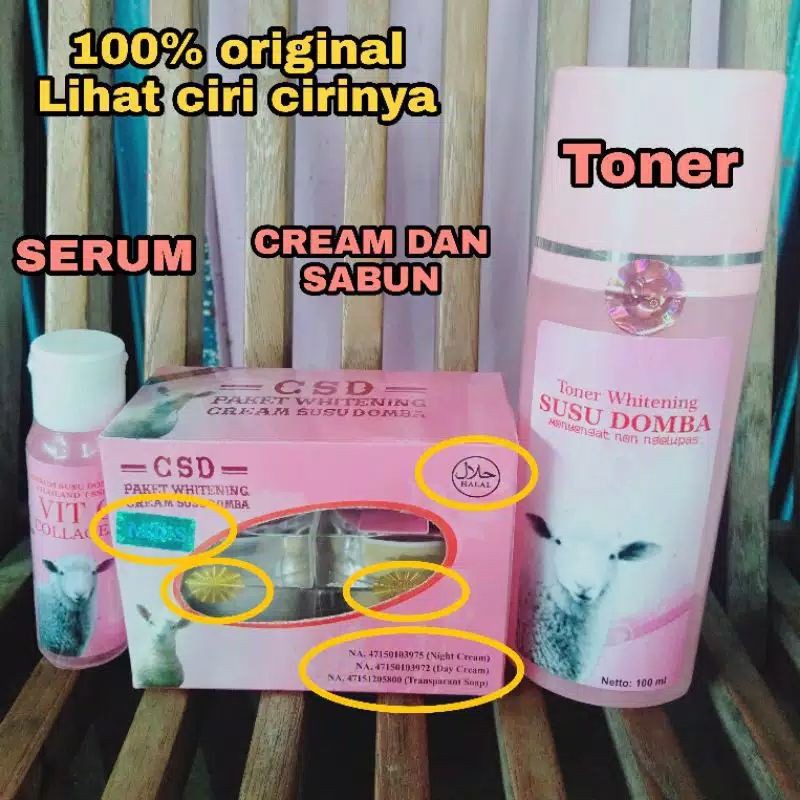 Paket cream susu domba asli 100%BPOM