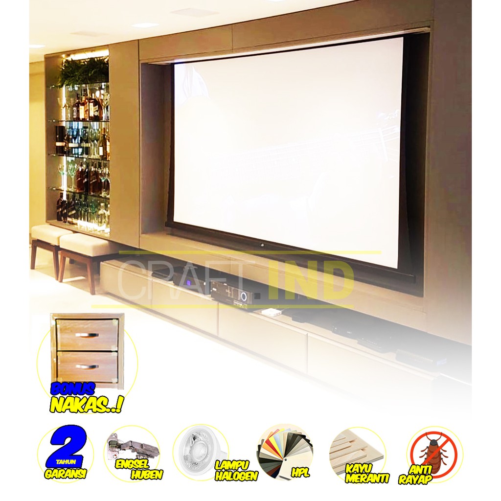  MEJA TV HPL  MURAH BACKDROP TV  RAK TV  HPL  BUFFET TV  