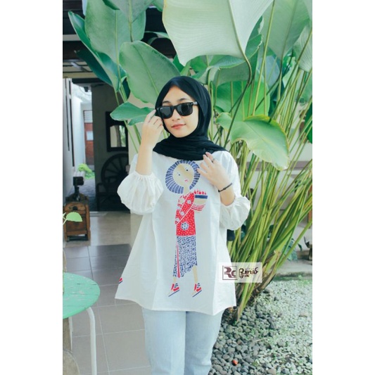 Blouse bu tejo premium/blouse tejo/blouse batik tejo/tunik tejo/tunik batik tejo/blouse batik kerja