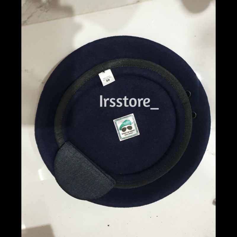 baret kacamata tni AL / baret kacamata abk / baret kacamata biru dongker