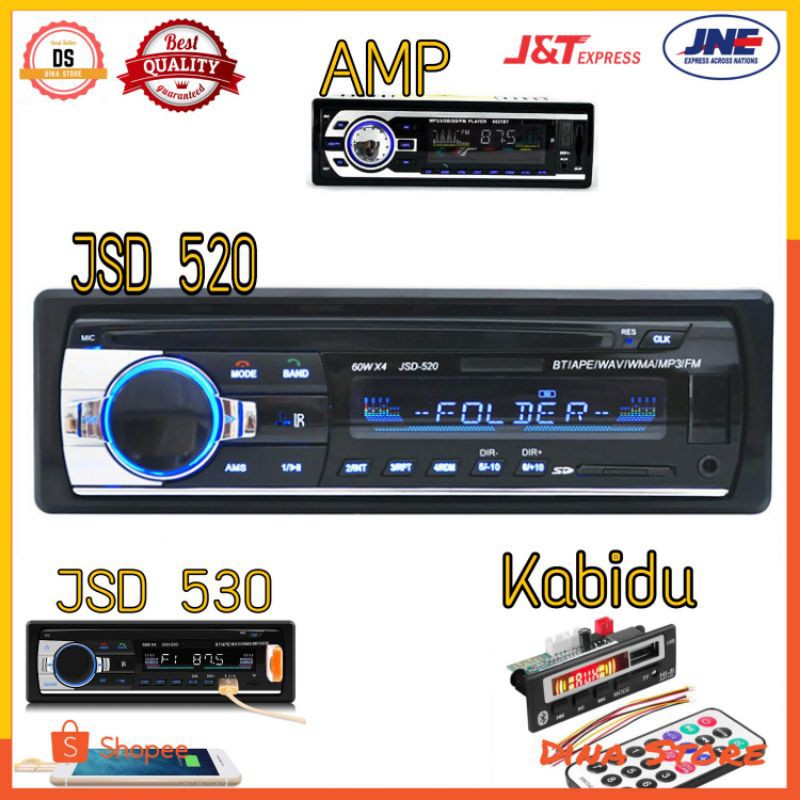 Tape Audio Mobil Multifungsi Bluetooth USB FM Radio JSD