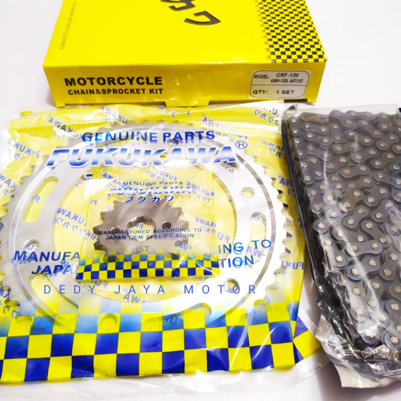 GEAR SET GIR SET H. CRF 150 ORIGINAL FUKUKAWA GENUINE PARTS