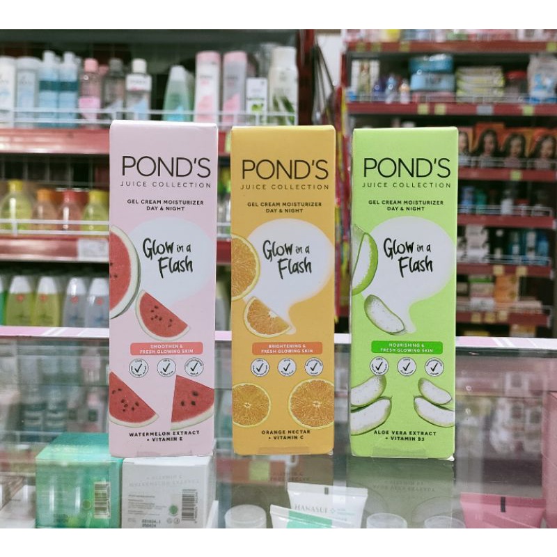 Jual POND Juice Collection Glow in a Flash Gel Cream Moisturizer Day