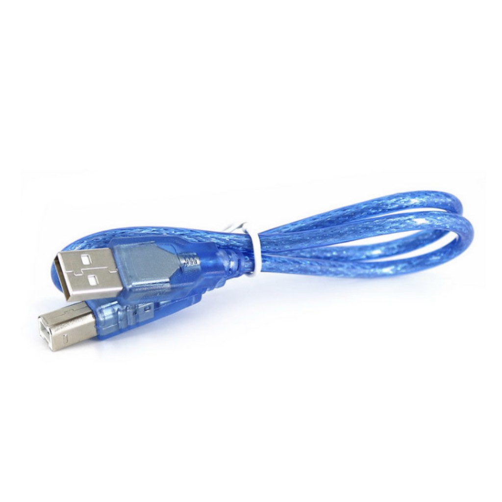 Kabel Printer USB 50cm Arduino UNO MEGA 2560 Data Cable PC Male Biru