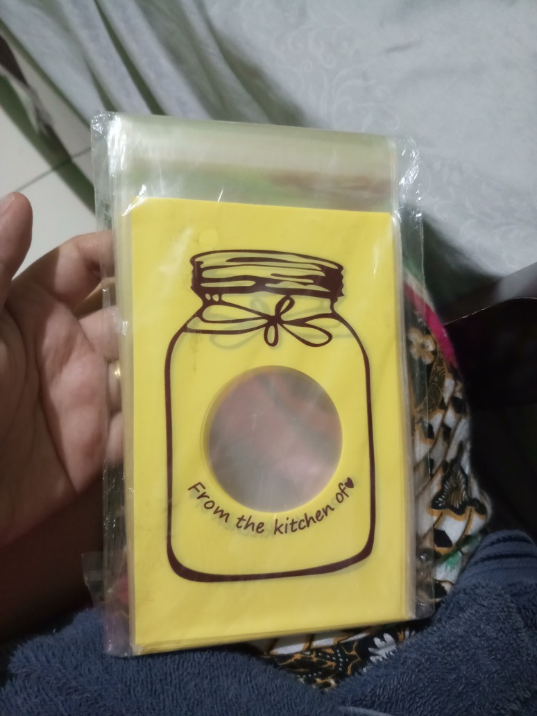50pcs Plastik Opp Jar Cookies Plastik Cookies 10x15