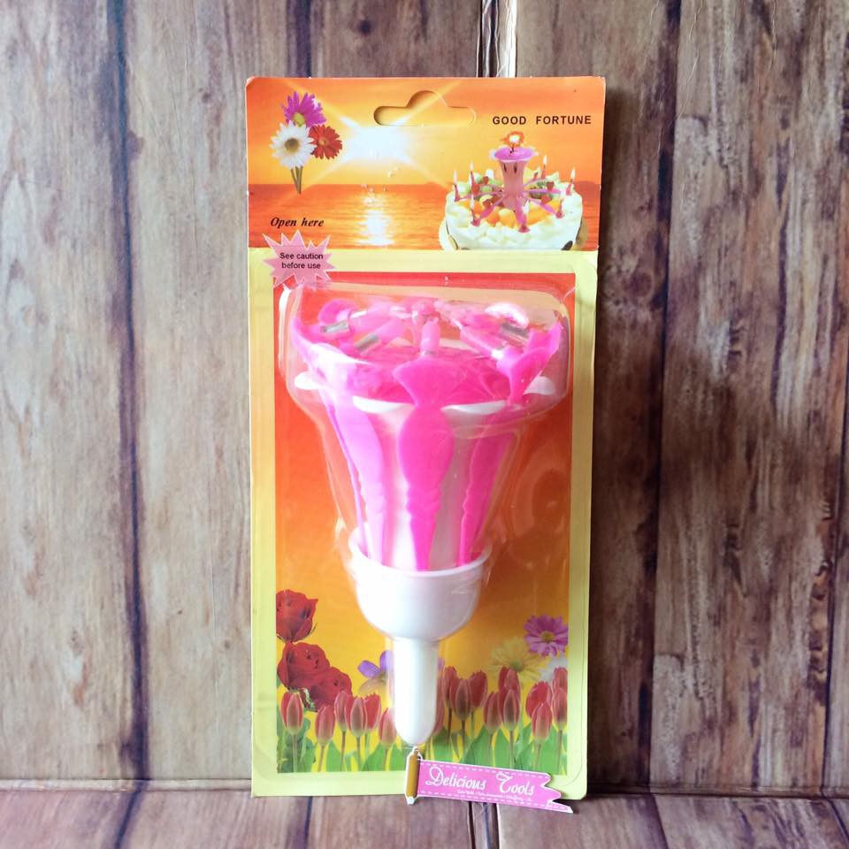 L070 Daisy Candle candle cake kue ulang tahun baking