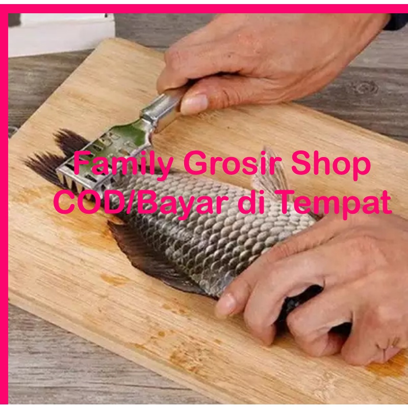 Pembersih sisik ikan Stainless Steel serutan pisau sisik ikan