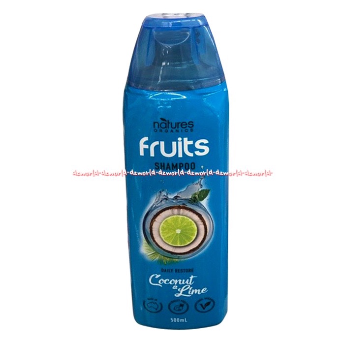 Natures Organics Fruits Shampoo 500ml Daily Balance Wild Berry Coconut &amp; Lime Apple Fresh Nature Organic Sampoo Natural Organik Wangi Buah 500 ml