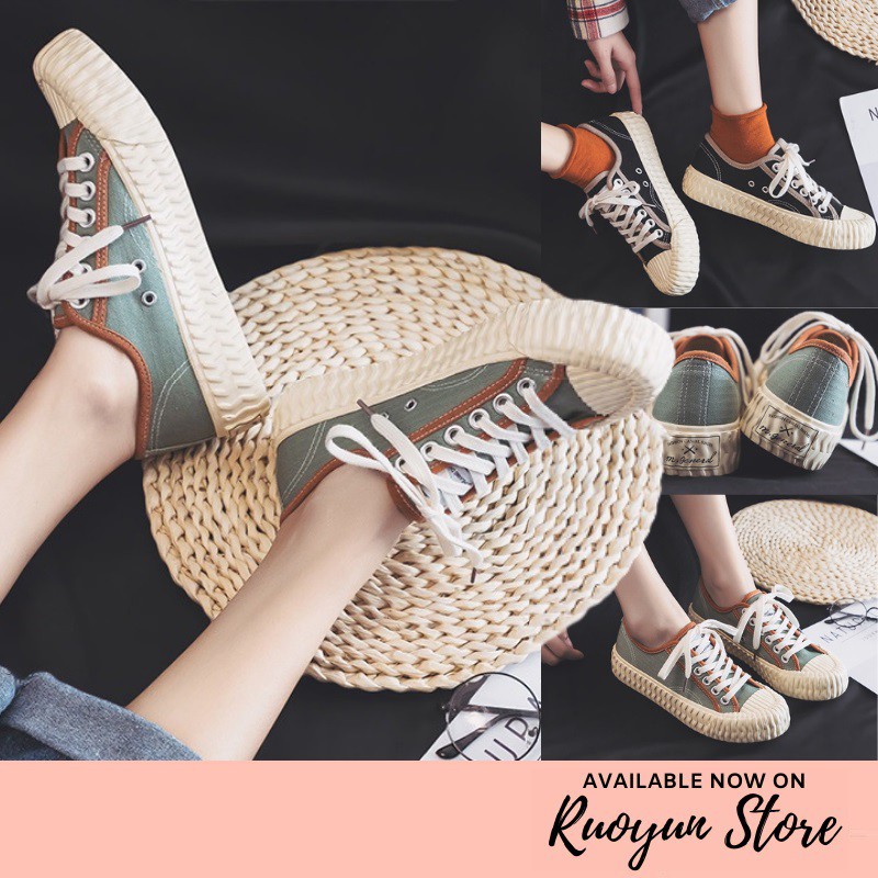 RYX - Biscuit Line Sepatu Sneakers Canvas Casual - Ori Import