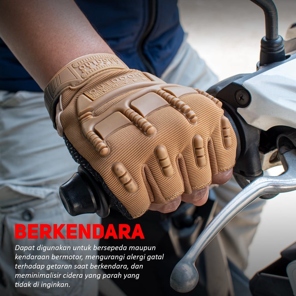 SARUNG TANGAN TACTICAL MECHANIX / GLOVES FULL FINGER / ST MOTOR / ST SEPEDA - NO-89