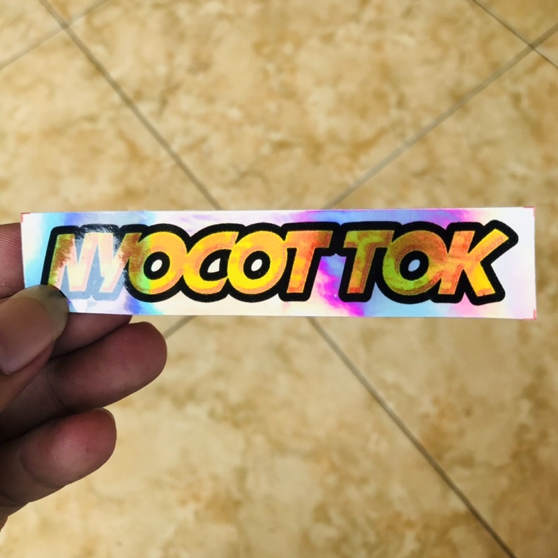 Stiker Hologram Nyocot Tok Racing Herex Anti Air Bijian - soundbalapblitar