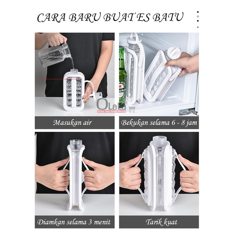 Ice Cube Tray Making / Botol Cetakan Bola Es Batu OLL-S1217