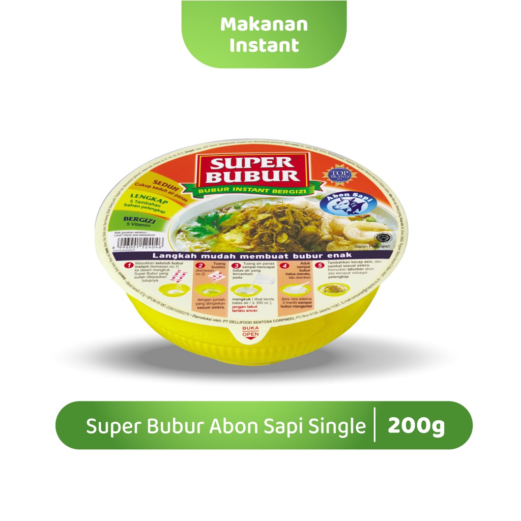 

Super Bubur Abon Sapi 67 Gram