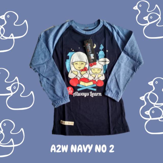 Kaos Anak Perempuan / Kaos Lengan Panjang / Kaos Anak Muslim / Kaos Muslimah / Baju Anak Perempuan