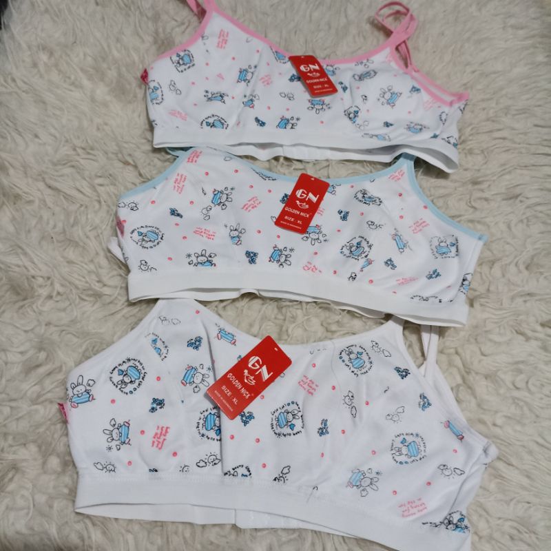 Bra remaja bahan ctton motif menarik