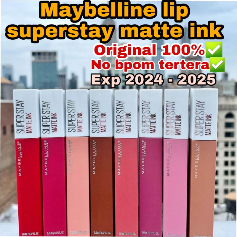 Maybelline SuperStay Matte Ink 100% ORIGINAL!! Jaminan uang kembali!!