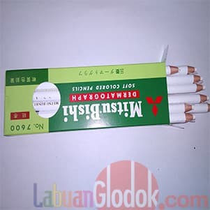 

Pencil Kaca/Dermatograph Mitsubishi 7600 Putih