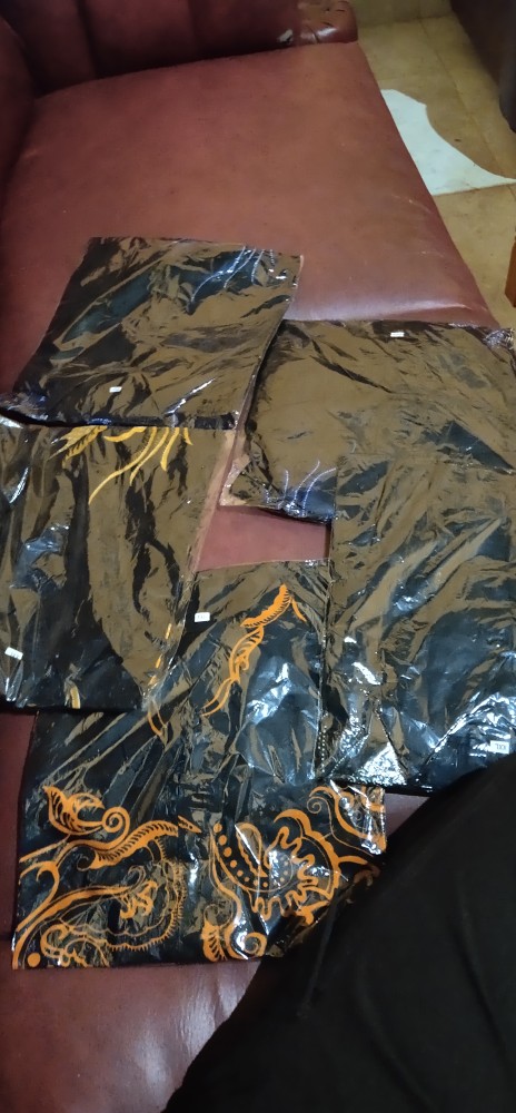 Baju Batik Ukiran Kuning.kemeja Asli Fashion